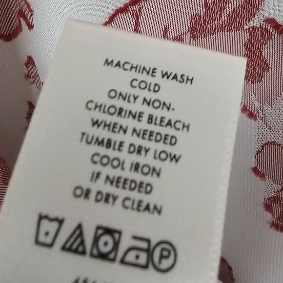 Ann Taylor Off White Red Floral Blouse Coquette Boho M - Picture 10 of 11